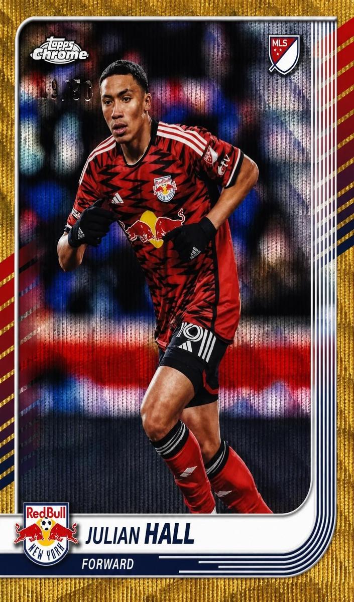 2025 Julian Hall [Gold Wave Refractor] #16