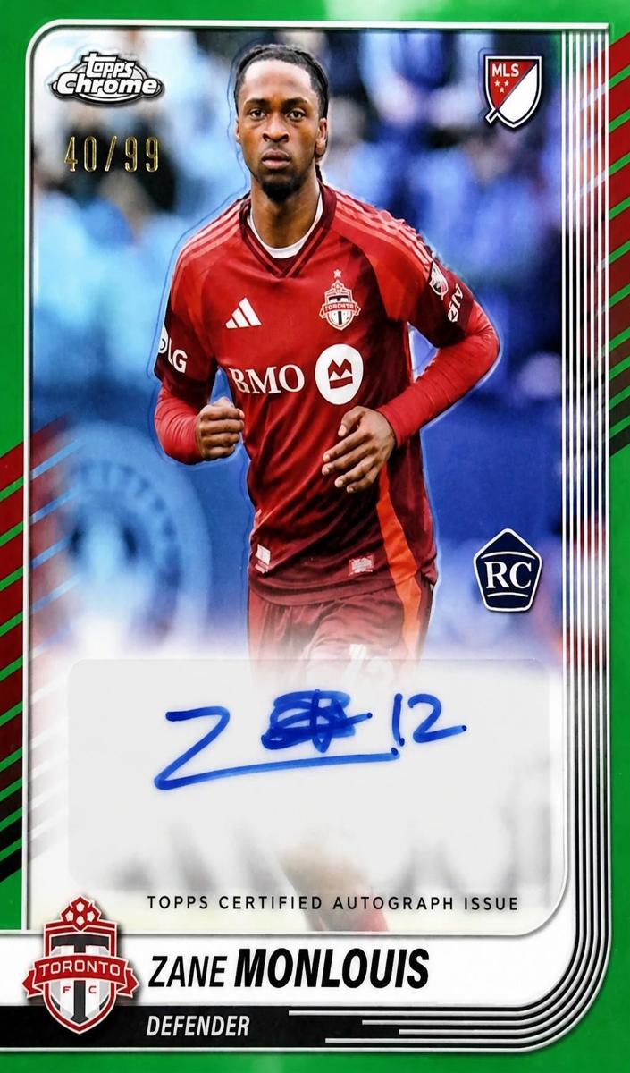 2025 Zane Monlouis [Green Refractor] #CA-ZM