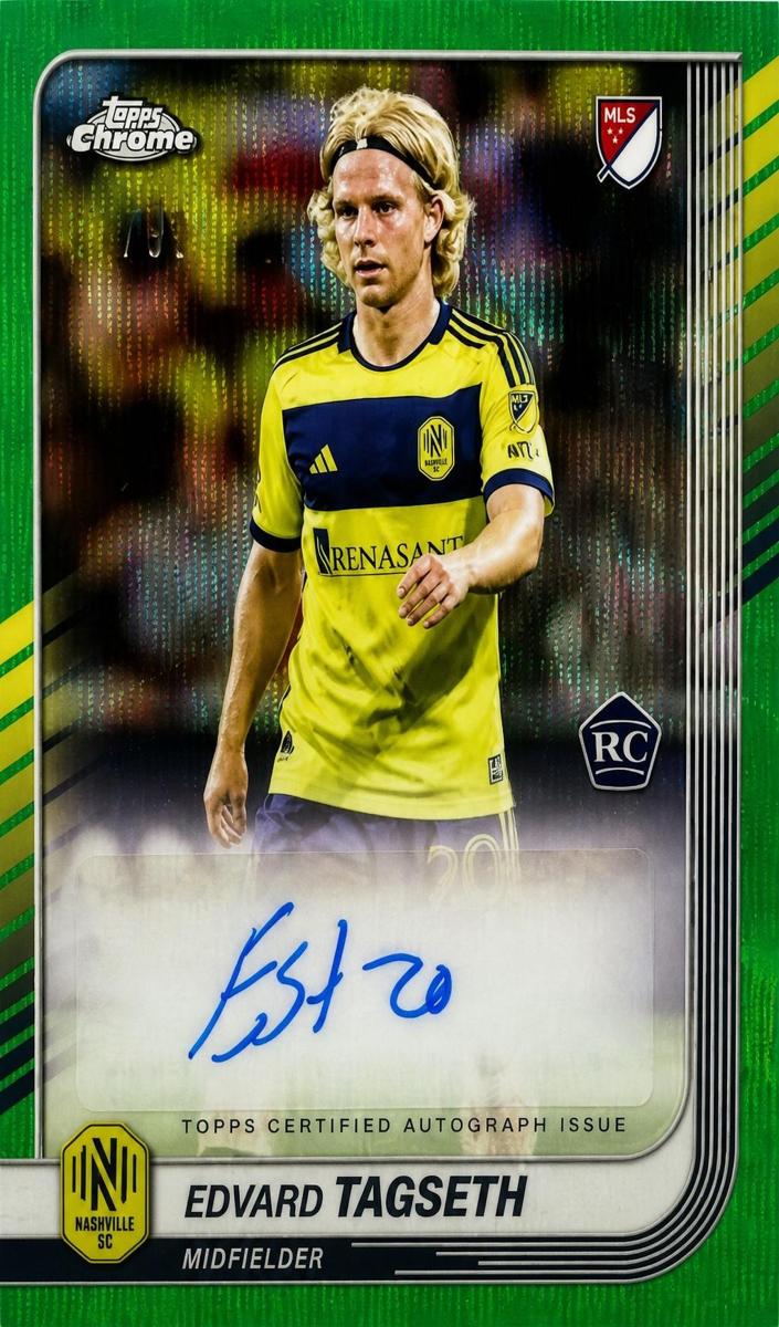 2025 Edvard Tagseth [Green Wave Refractor] #CA-ET