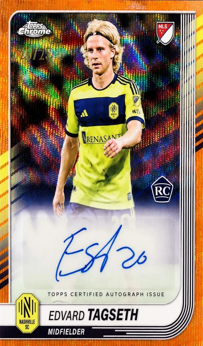 2025 Edvard Tagseth [Orange Wave Refractor] #CA-ET