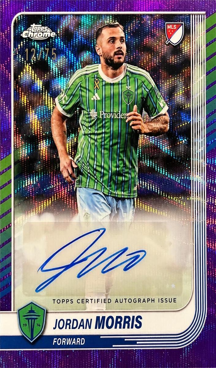 2025 Jordan Morris [Purple Wave Refractor] #CA-JM