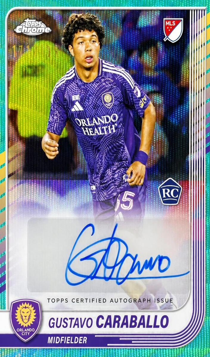 2025 Gustavo Caraballo [Aqua Wave Refractor] #CA-GC