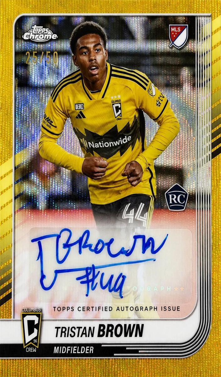 2025 Tristan Brown [Gold Wave Refractor] #CA-TB