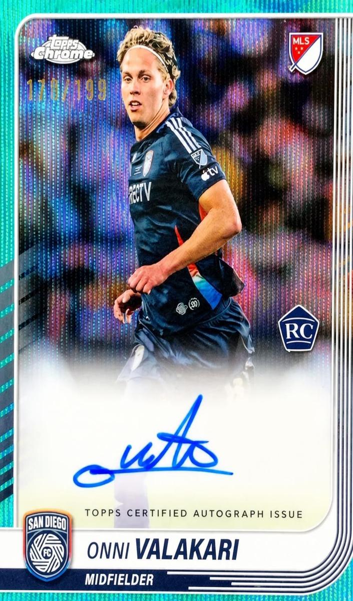 2025 Onni Valakari [Aqua Wave Refractor] #CA-VK