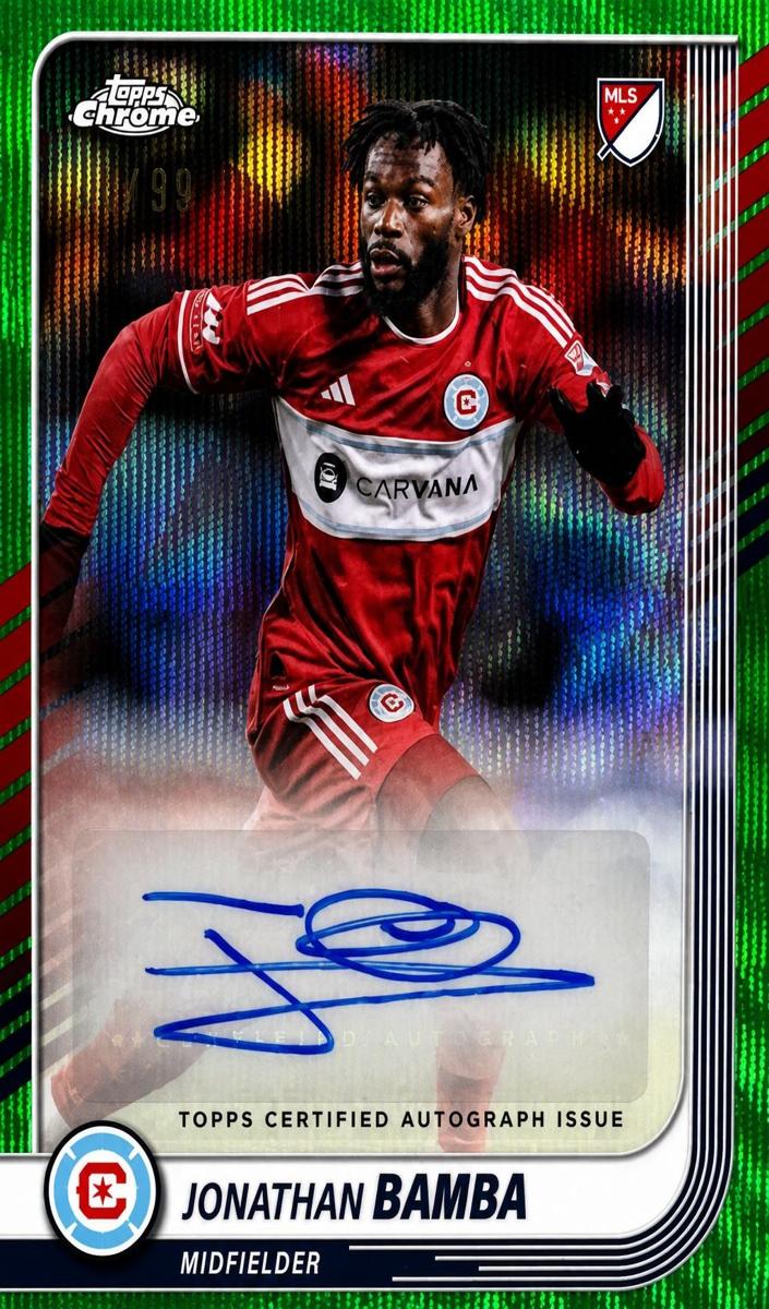 2025 Jonathan Bamba [Green Wave Refractor] #CA-JB