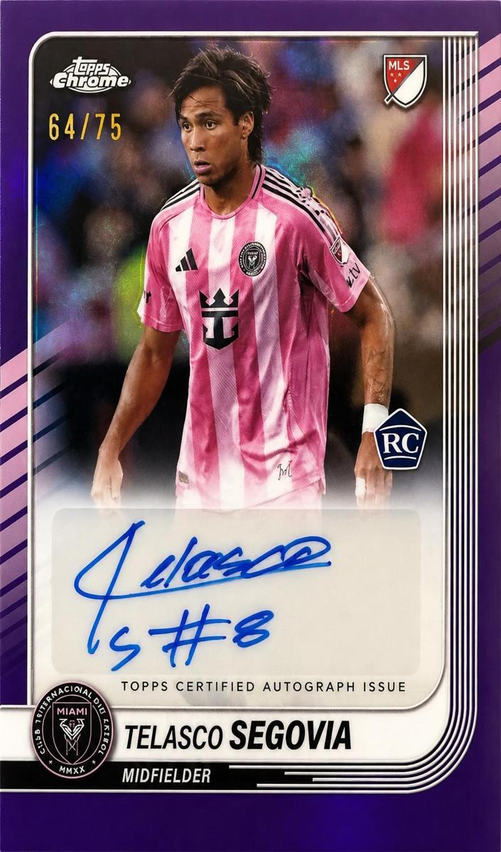 2025 Topps Chrome MLS Telasco Segovia [Purple Refractor] #CA-TS card