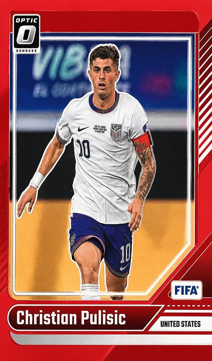 2024 Panini Donruss Christian Pulisic [Red] #10 card