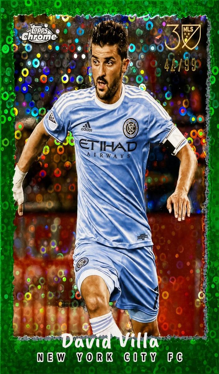 2025 David Villa [Green Donut Holes Refractor] #NF-16