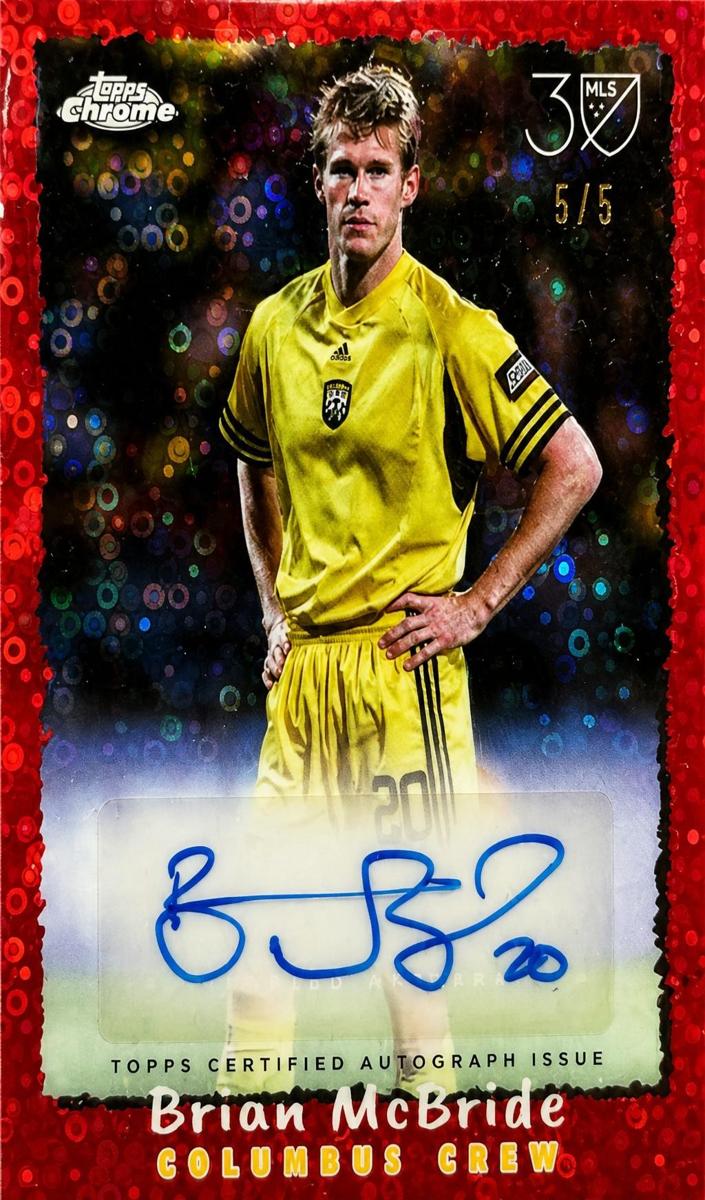 2025 Brian McBride [Red Donut Holes Refractor] #NFA-BM