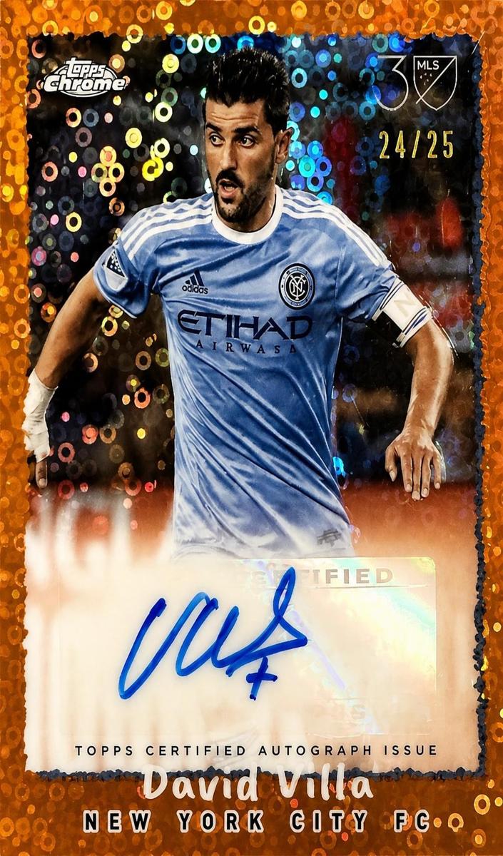 2025 David Villa [Orange Donut Holes Refractor] #NFA-DV