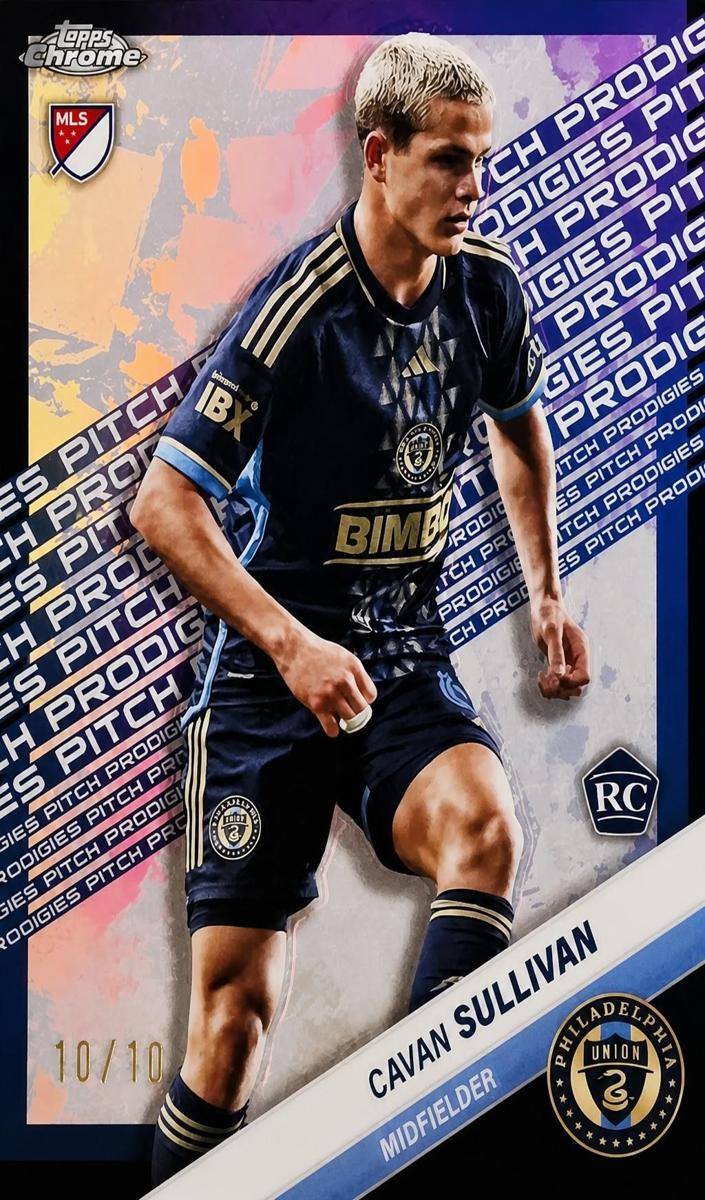 2025 Topps Chrome MLS Cavan Sullivan [Black Refractor] #176 card