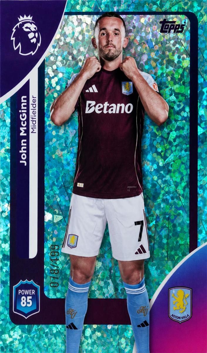 2025 John McGinn [Aqua Sparkle] #27