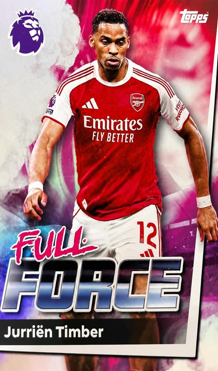 2025 Topps Premier League Jurrien Timber #17 card