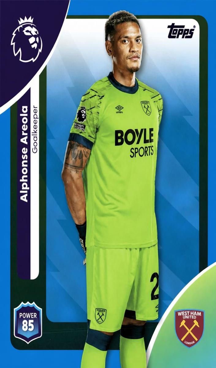 2025 Topps Premier League Alphonse Areola #272 card