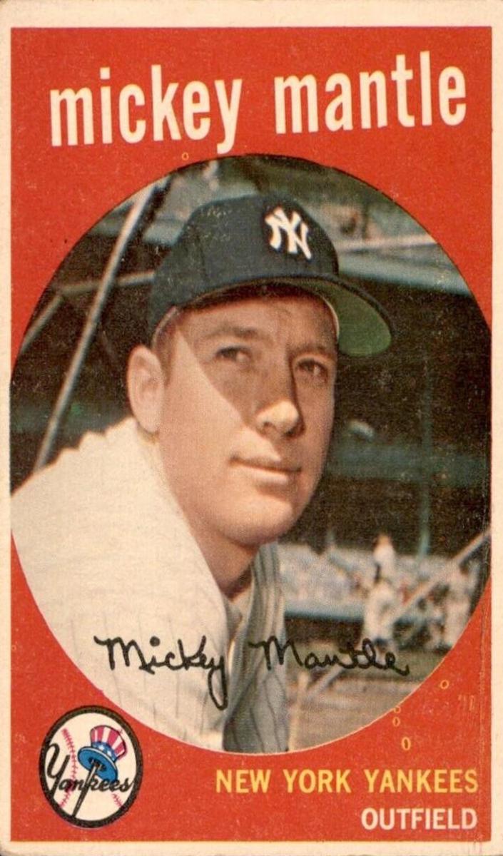 1959 Oklahoma Today Mickey Mantle card