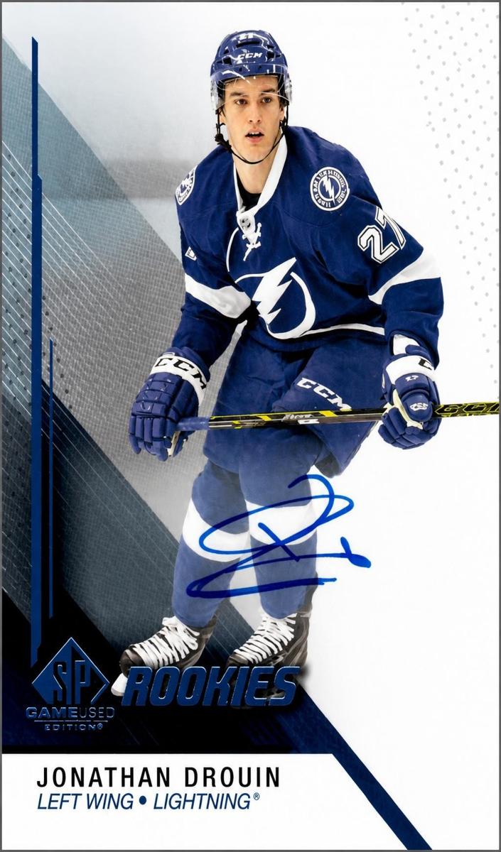 2014 SP Game Used Jonathan Drouin #139 card