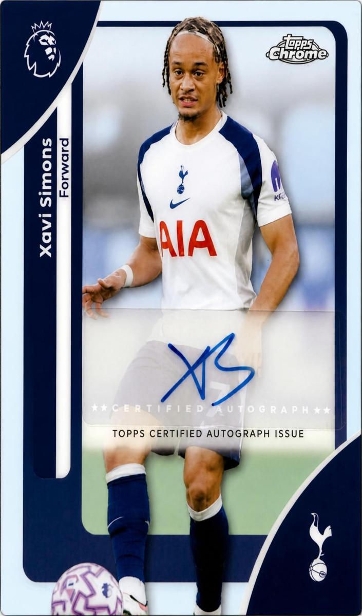 2026 Topps Chrome Premier League Autograph Xavi Simons #CA-XS card