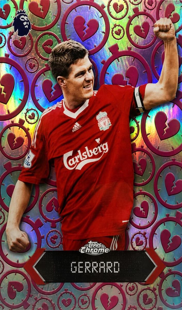 2026 Topps Chrome Premier League Steven Gerrard #STH-14 card