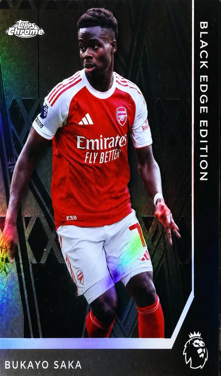 2026 Topps Chrome Premier League Bukayo Saka #BLK-18 card