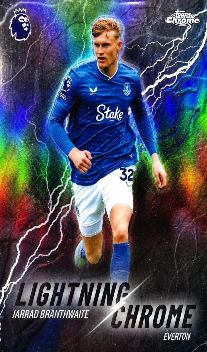 2026 Topps Chrome Premier League Jarrad Branthwaite #LC-18 card