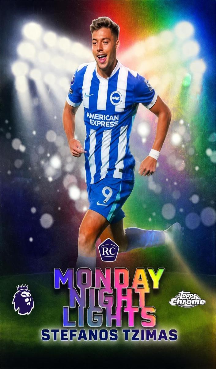 2026 Topps Chrome Premier League Stefanos Tzimas #MNL-15 card