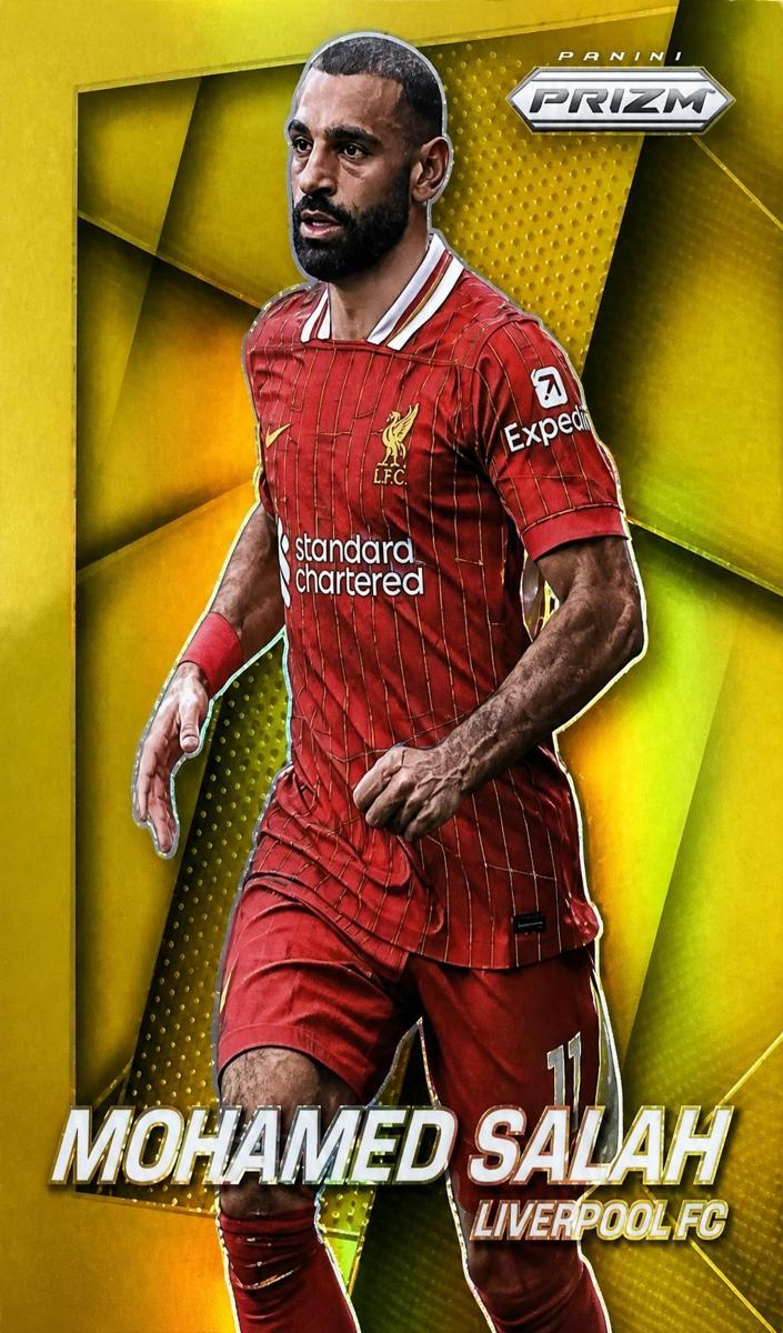 2024 Panini Prizm Premier League Mohamed Salah [Gold] #30 card