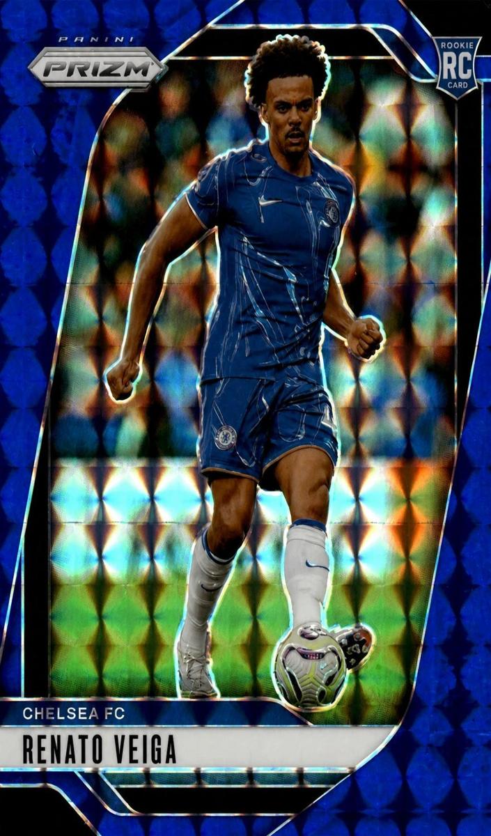 2024 Panini Prizm Premier League Renato Veiga [Blue Mosaic] #92 card