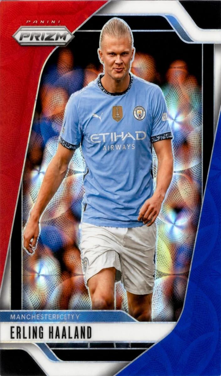 2024 Panini Prizm Premier League Erling Haaland [Choice Red White and Blue] #9 card