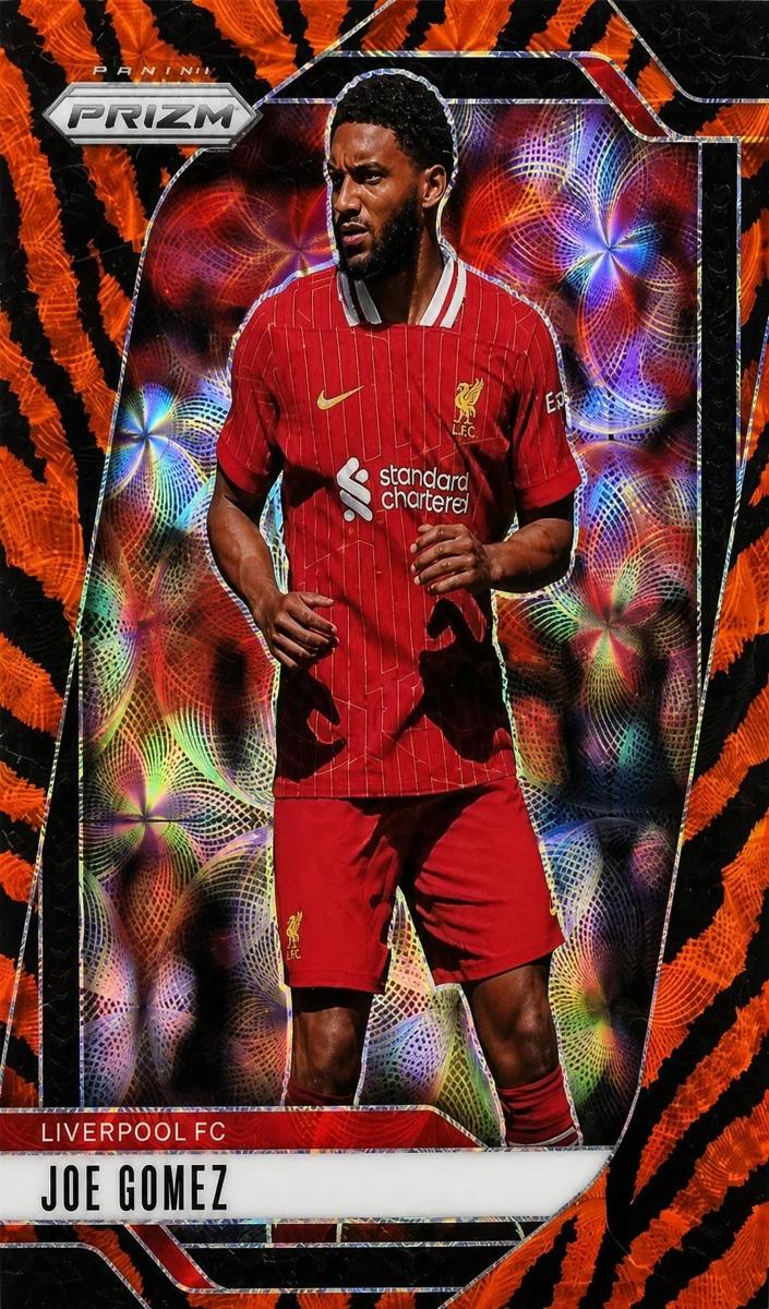 2024 Panini Prizm Premier League Joe Gomez [Choice Tiger Stripe] #50 card