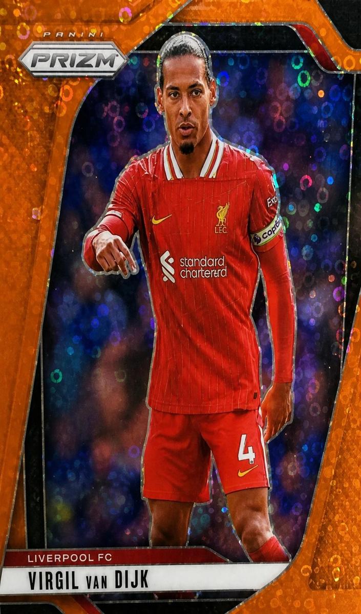 2024 Panini Prizm Premier League Virgil van Dijk [Orange Breakaway] #52 card