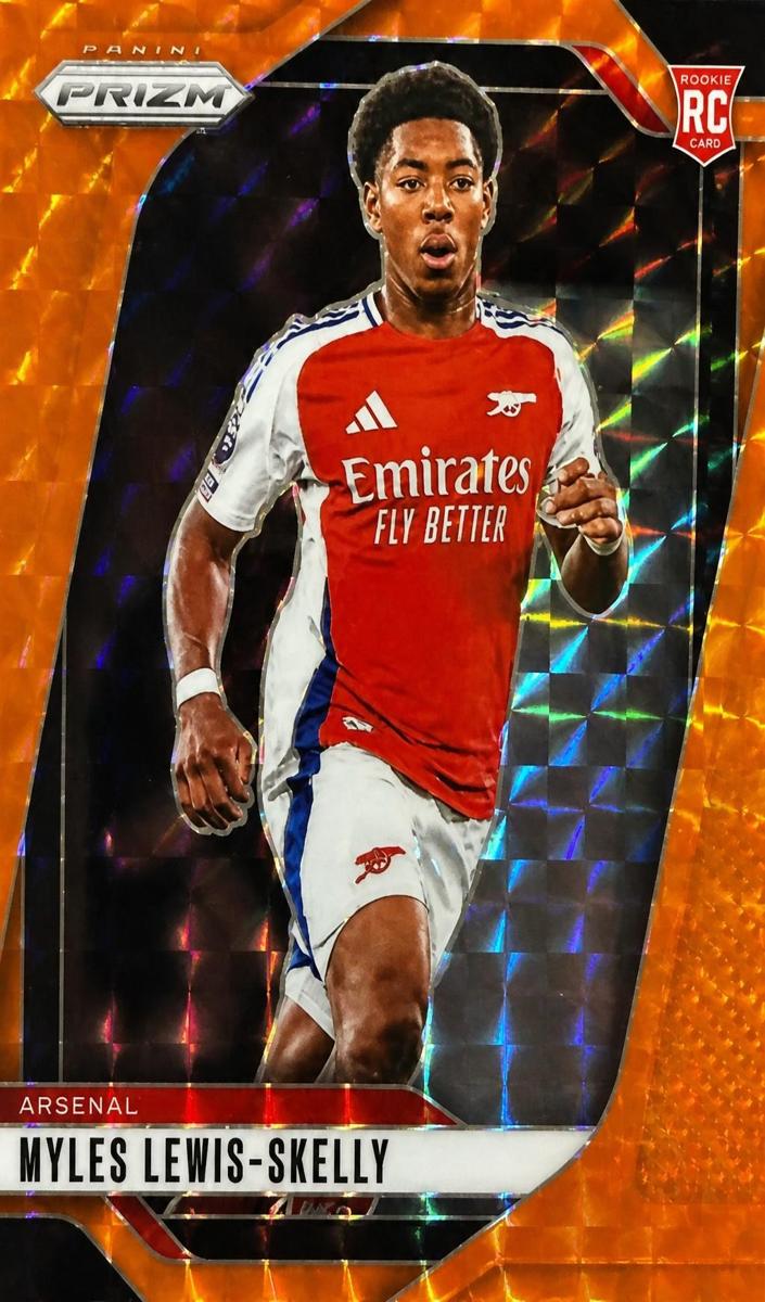 2024 Panini Prizm Premier League Myles Lewis-Skelly [Orange Mosaic] #35 card