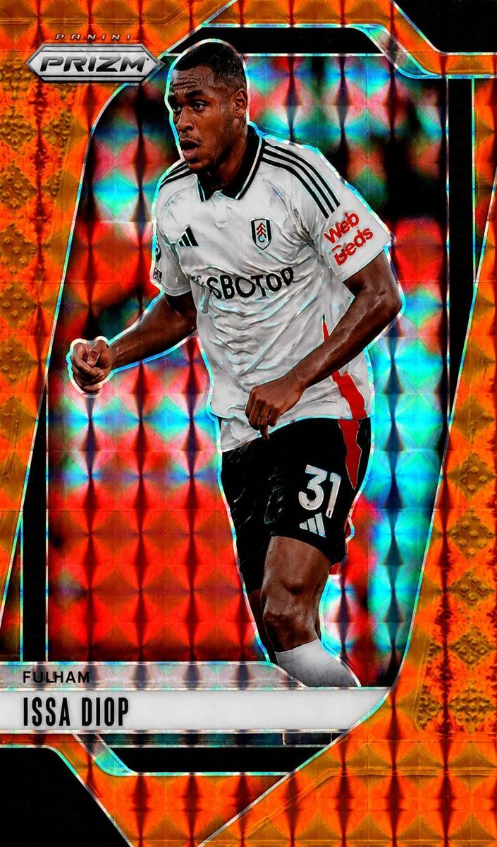 2024 Panini Prizm Premier League Issa Diop [Orange Mosaic] #210 card