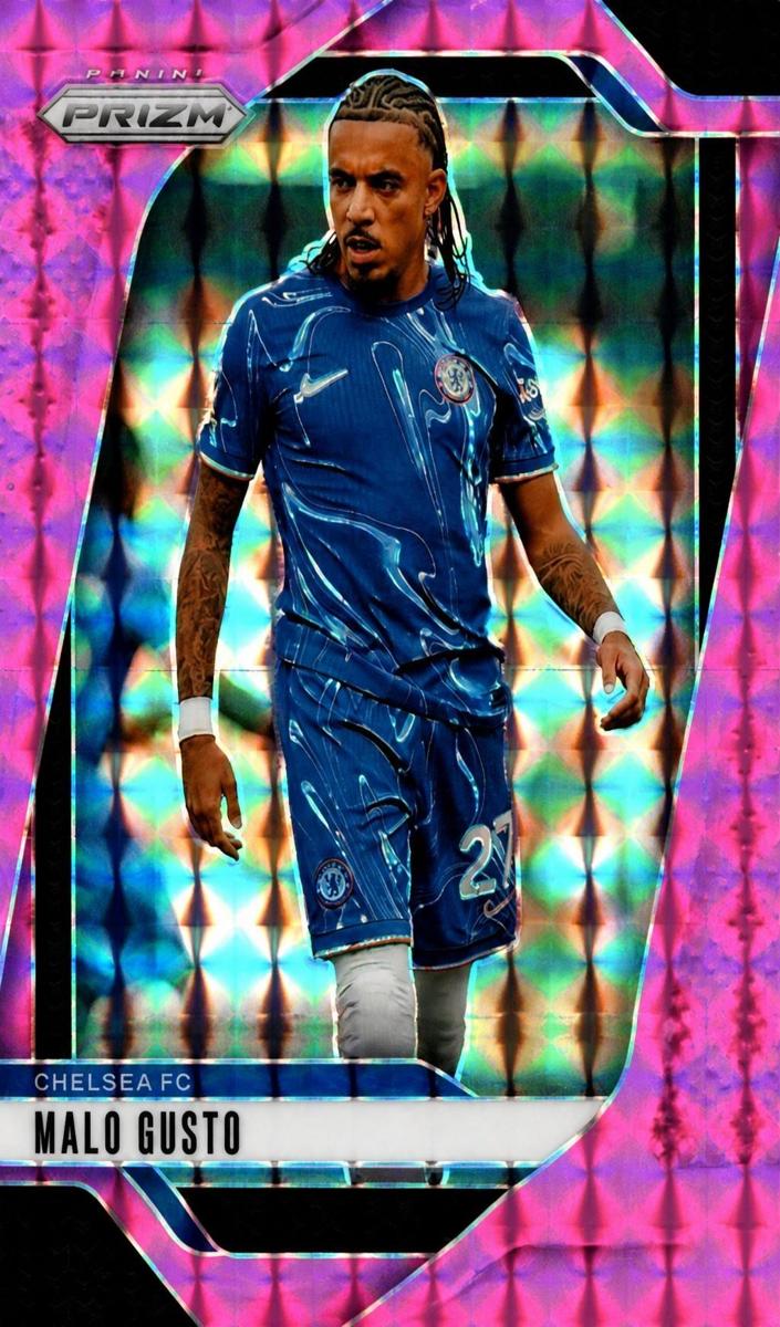 2024 Panini Prizm Premier League Malo Gusto [Pink Mosaic] #96 card