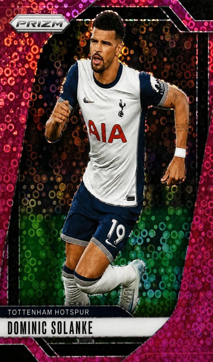 2024 Panini Prizm Premier League Dominic Solanke [Pink Breakaway] #80 card