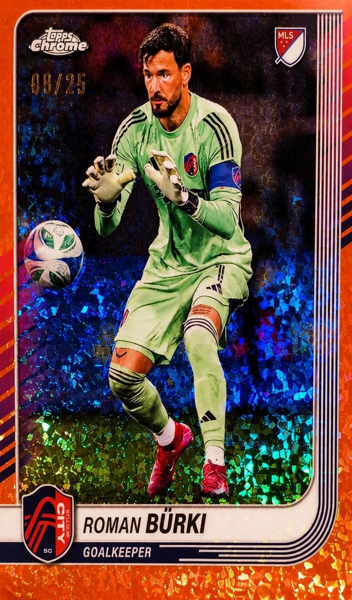 2025 Roman Burki [Orange Mini-Diamonds Refractor] #1