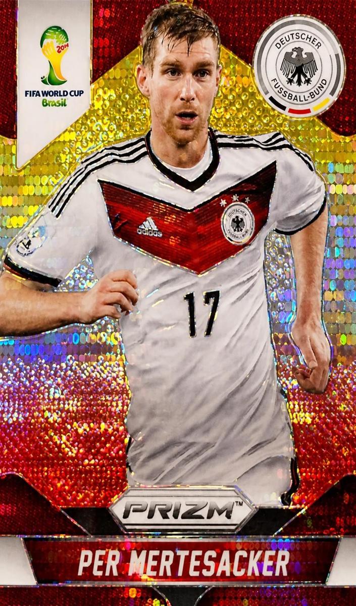 2014 Per Mertesacker [Yellow and Red Pulsar] #85