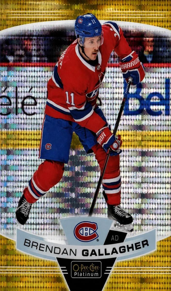 2019 O-Pee-Chee Platinum Brendan Gallagher #86 card