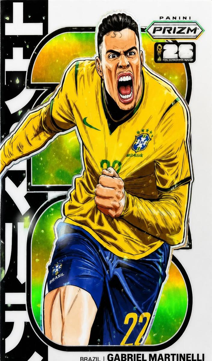 2026 Panini Prizm FIFA World Cup Gabriel Martinelli #2 card