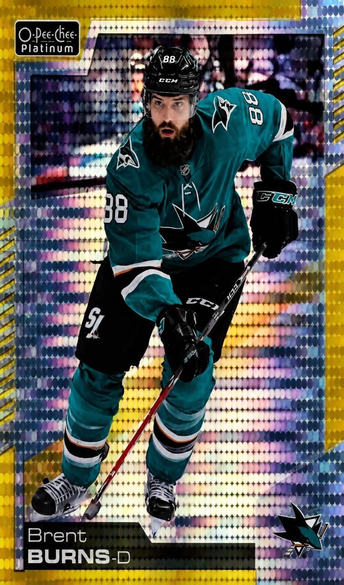 2020 O-Pee-Chee Platinum Brent Burns [Rainbow] #31 card