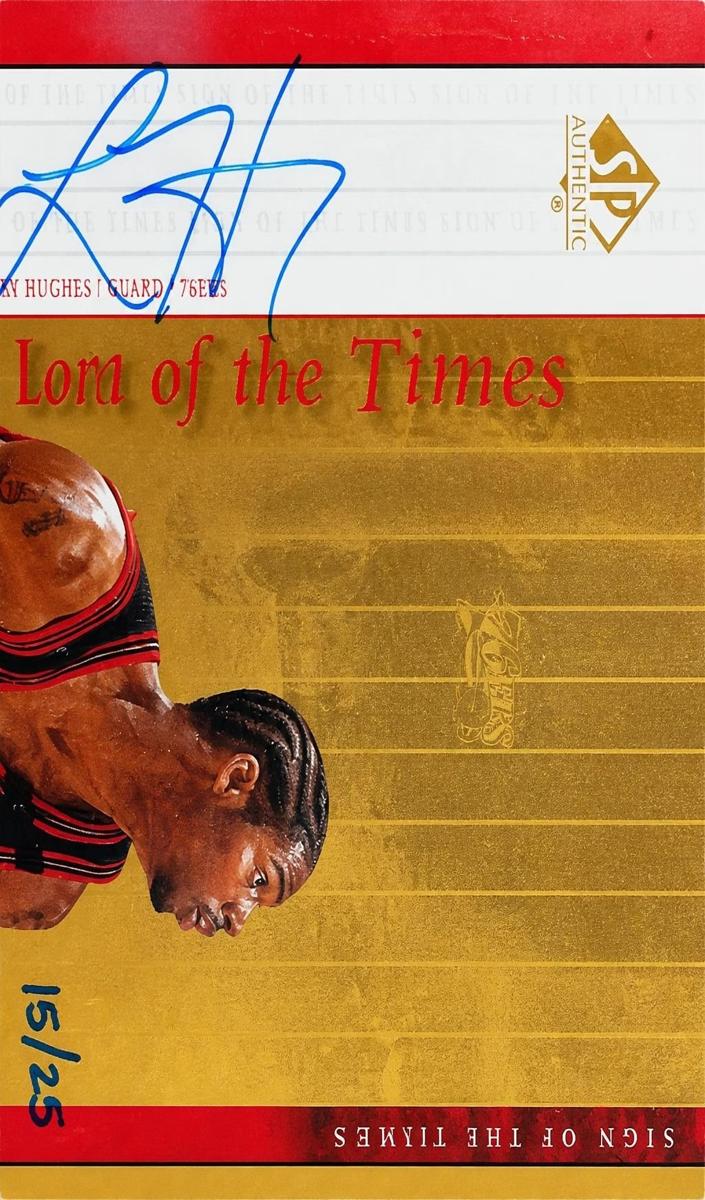 1999 SP Authentic Larry Hughes #LH card