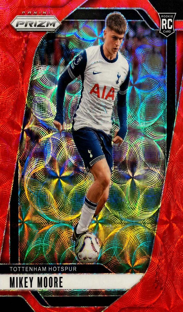 2024 Panini Prizm Premier League Mikey Moore [Choice Red] #82 card