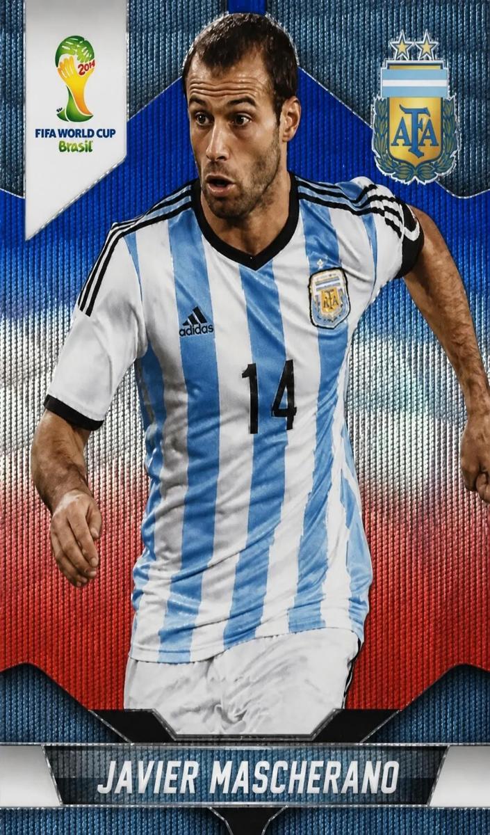2014 Javier Mascherano [Blue and Red Wave] #8