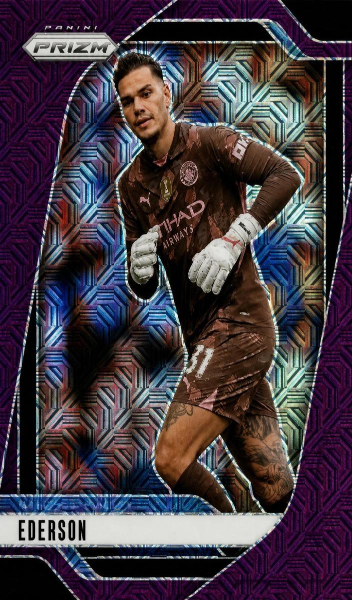 2024 Panini Prizm Premier League Ederson [Purple Mojo] #7 card