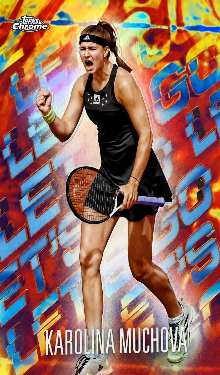 2024 Topps Chrome Let’s Go Karolina Muchova #LGO-KM card