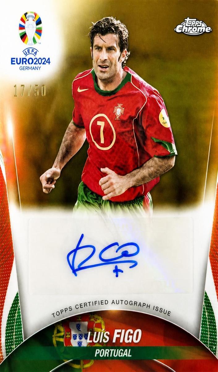 2024 Luis Figo [Gold Refractor] #CA-LF