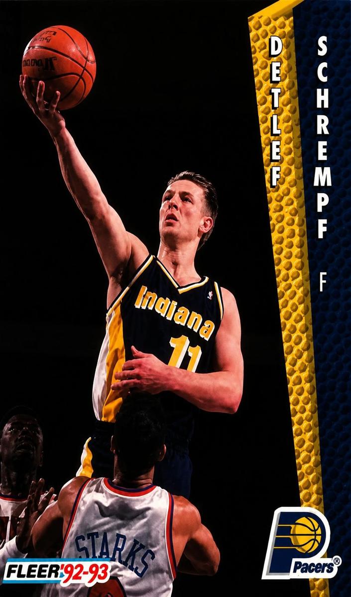 1992 Fleer Detlef Schrempf #93 card