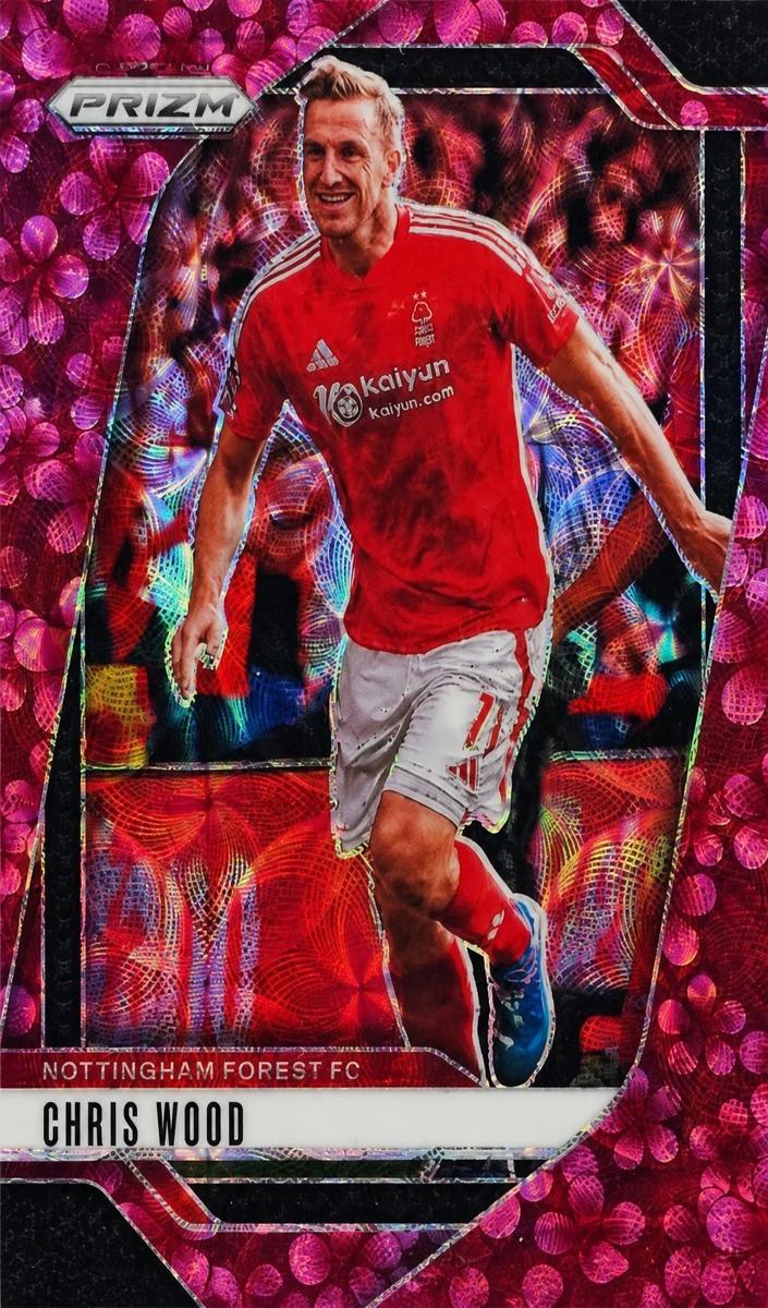 2024 Panini Prizm Premier League Chris Wood [Plum Blossom] #256 card