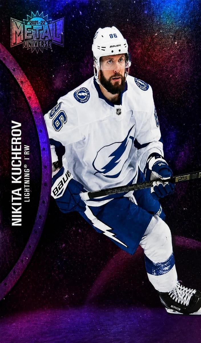2021 Skybox Metal Universe Nikita Kucherov [Purple Spectrum] #70 card