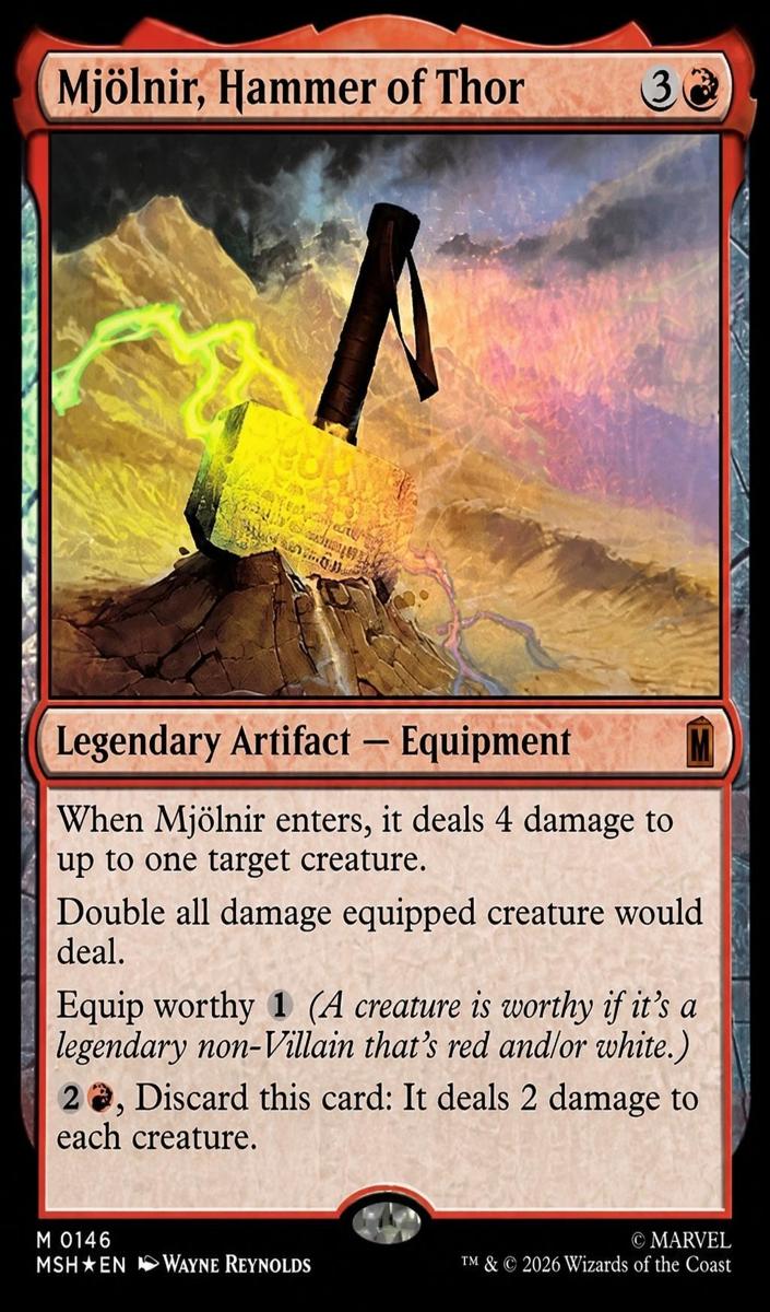 2026 Mjolnir, Hammer of Thor [Foil] #146