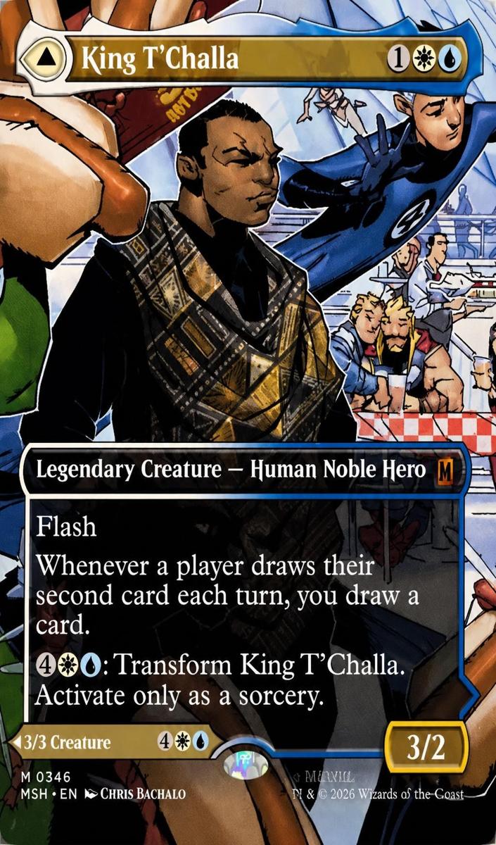 2026 King T'Challa [Borderless Foil] #346
